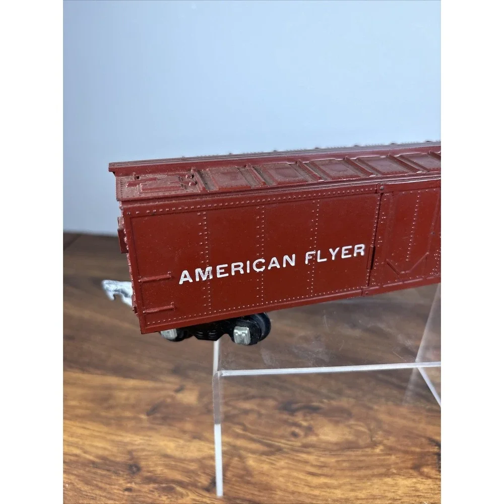 Vintage American Flyer 642 Box Car Red‎ AC Gilbert